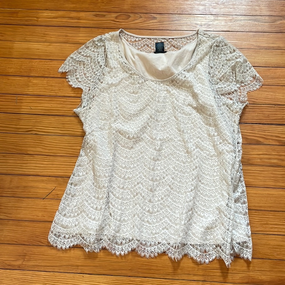 Ann Taylor lace blouse